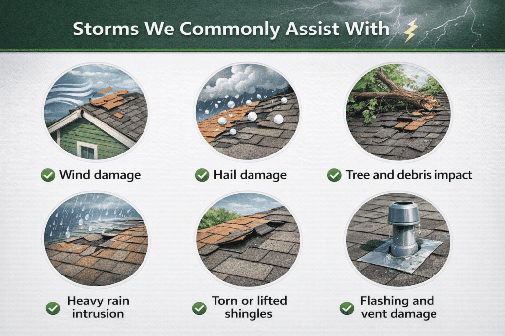 Roof Storm Damage Repair